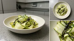 3가지 재료로 끝—아삭하게 절여 만드는 주키니 소금곤부 샐러드